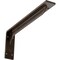 Ekena Millwork Embrey Steel Bracket, Antiqued Bronze 2"W x 16"D x 6 1/2"H BKTM02X16X06EBABZ - alternate 1